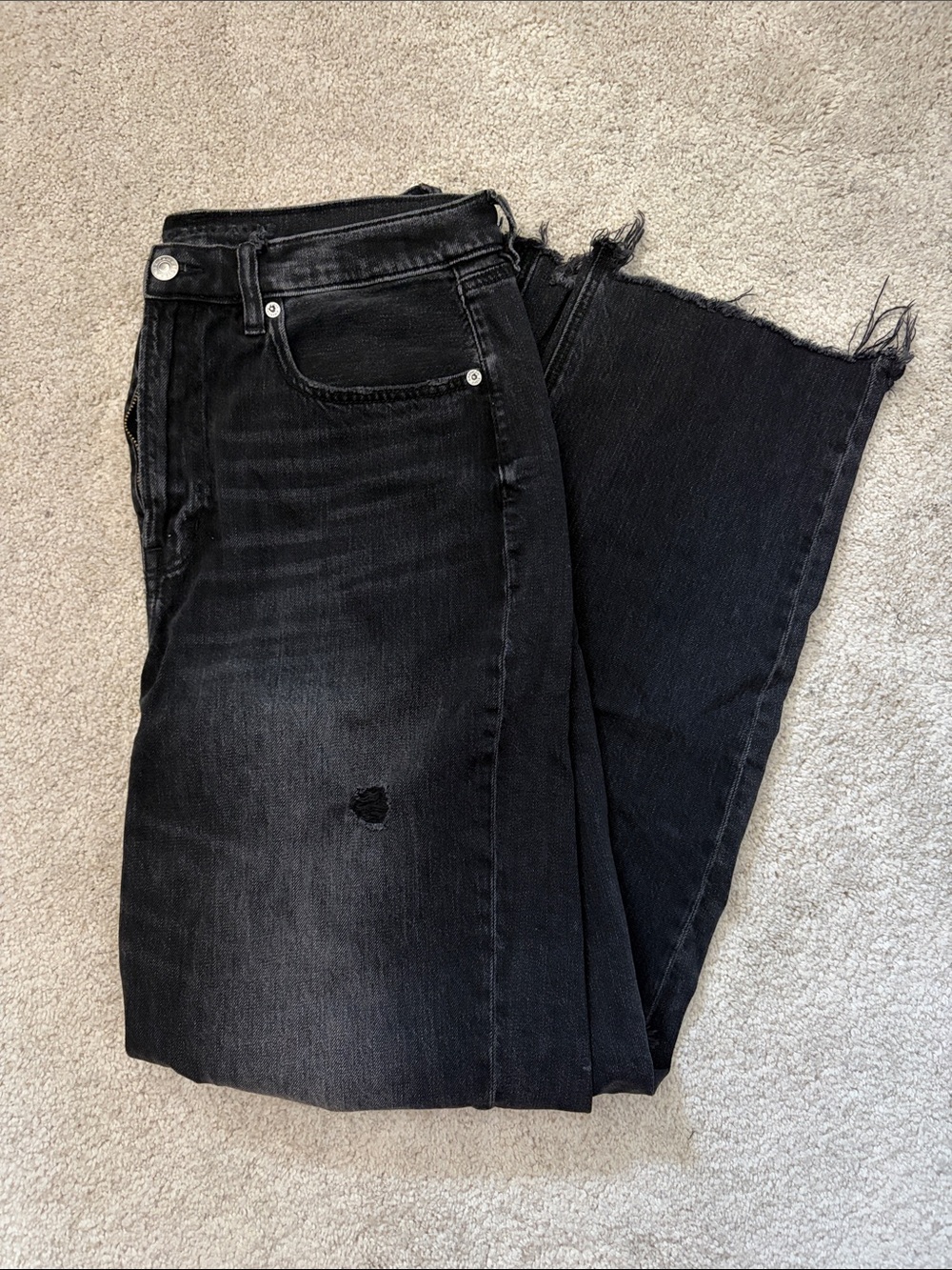 American Eagle Super High-Rise baggy Straight Jeans